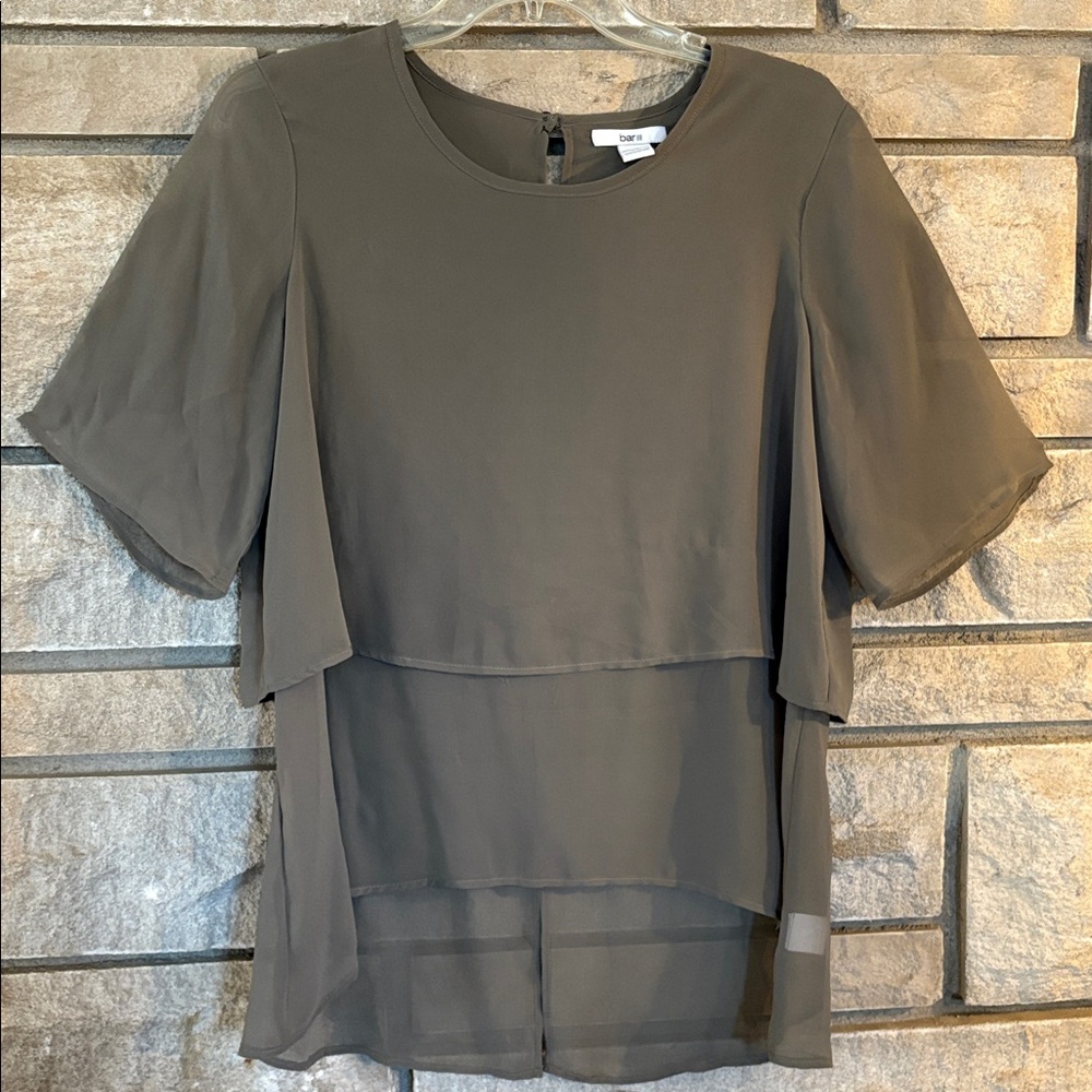 Bar III Taupe Blouse